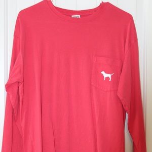 Pink long sleeved tee